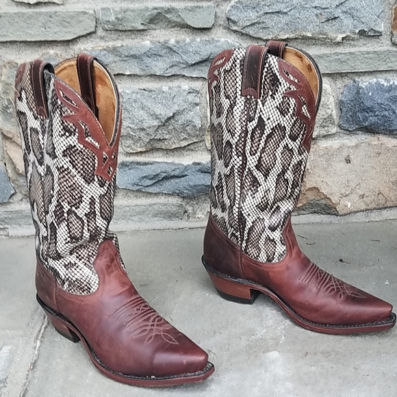 Boulet western cowgirl boots snake print - Picture 4 of 8